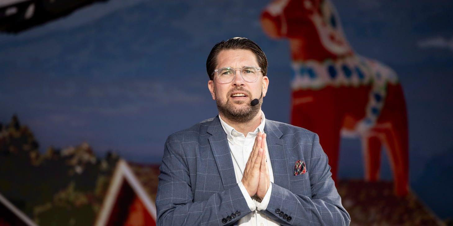 Få SD-väljare är positivt inställda till partiets anonyma konton. Sverigedemokraternas partiledare Jimmie Åkesson.