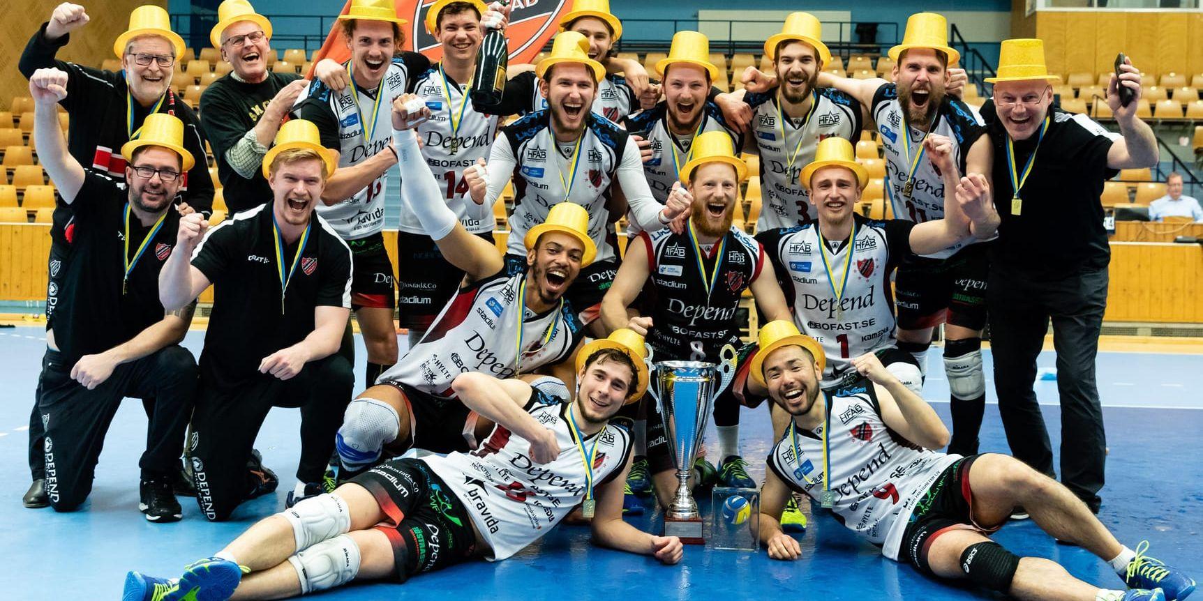 Hylte/Halmstad blev svenska mästare i volleyboll 2018. Arkivbild.