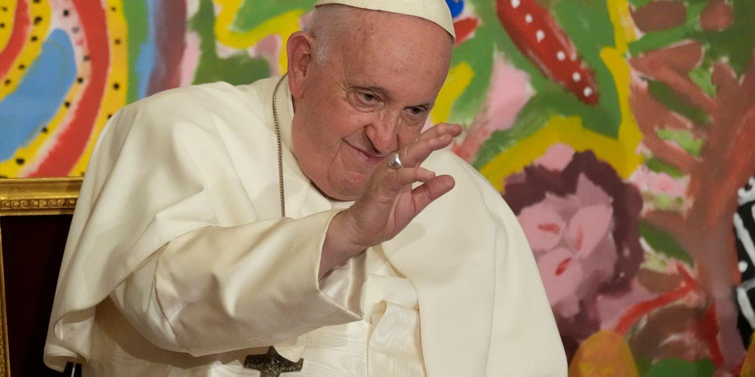 Påve Franciskus, fotograferad i torsdags.