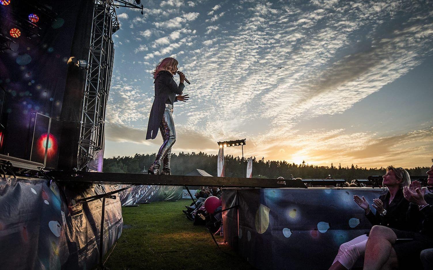 Jessica Andersson denna vackra sommarkväll 2016.